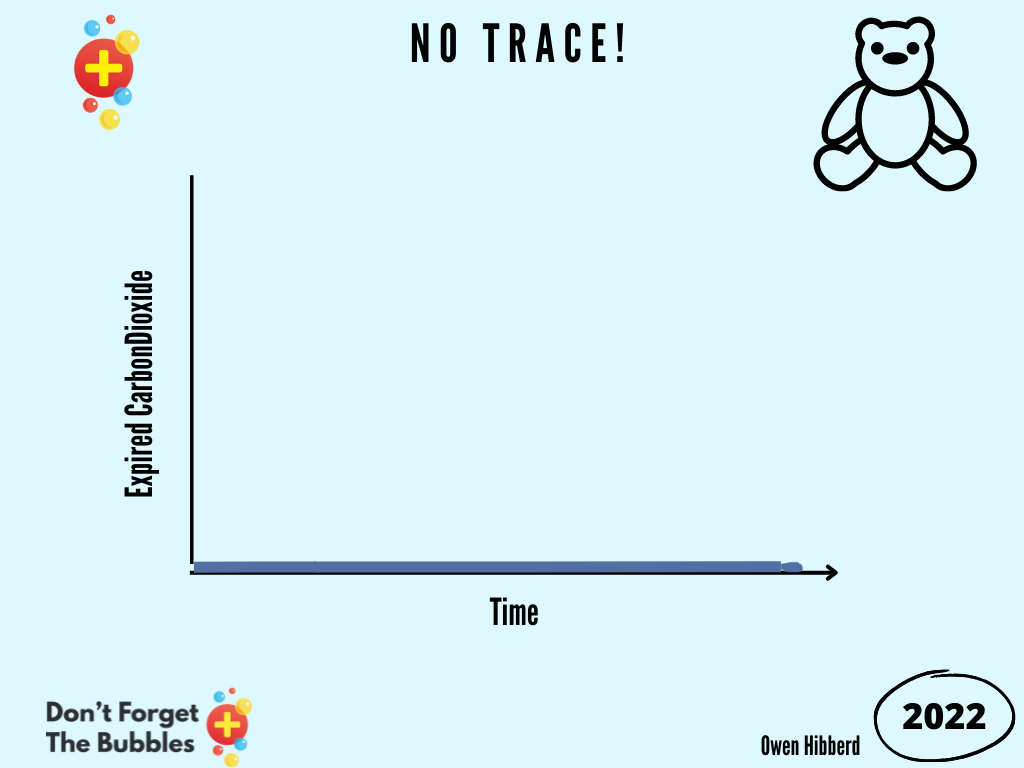 No capnography trace means the tube is in the wrong place